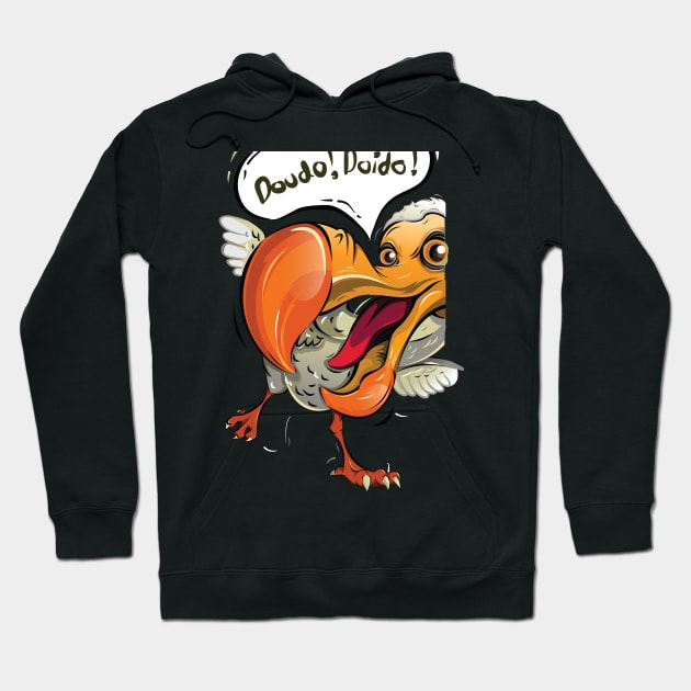 dodo bird illustration Hoodie by Mako Design 